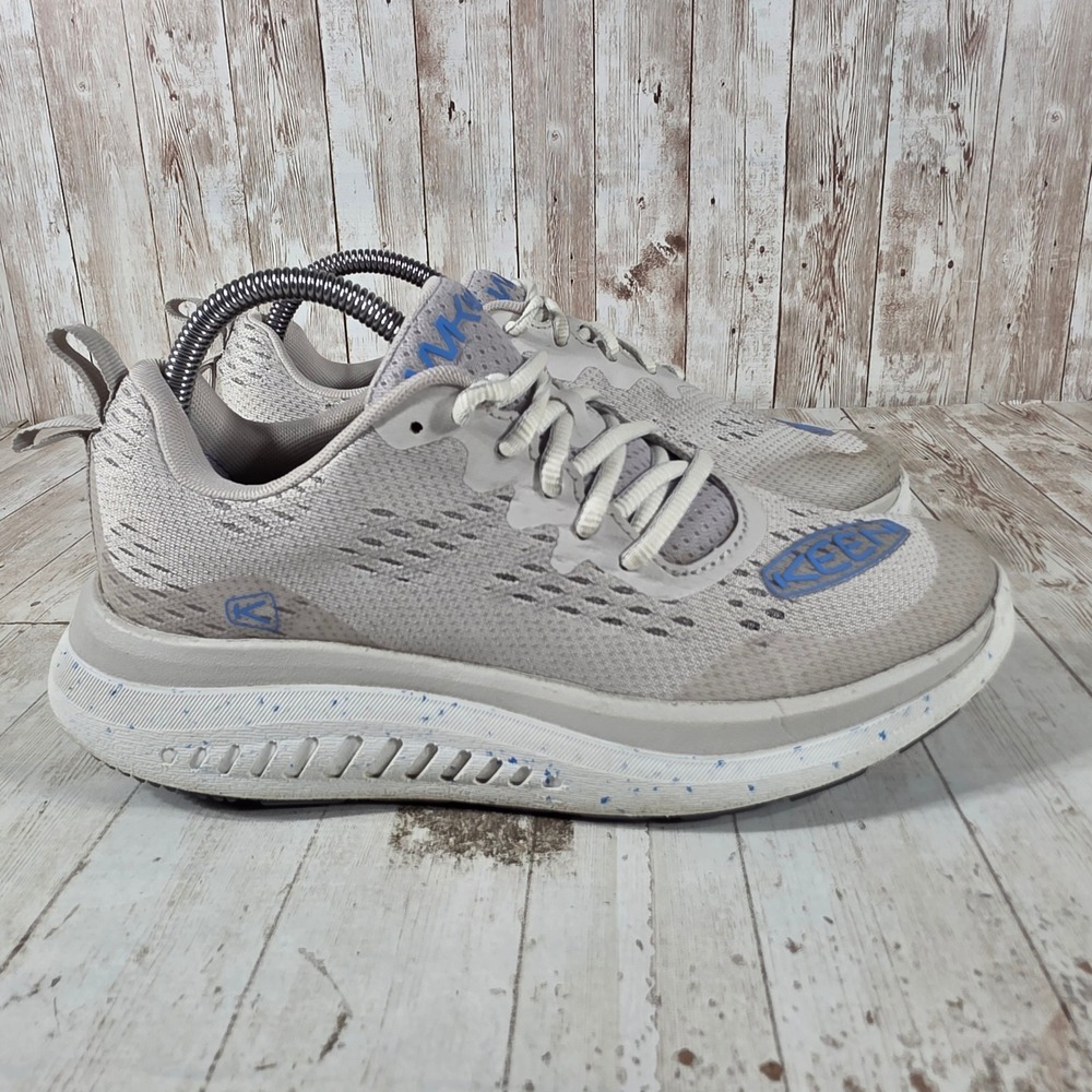 Keen WK400 Womens Grey Blue Walking Shoes Sneakers 1027474 Size 8